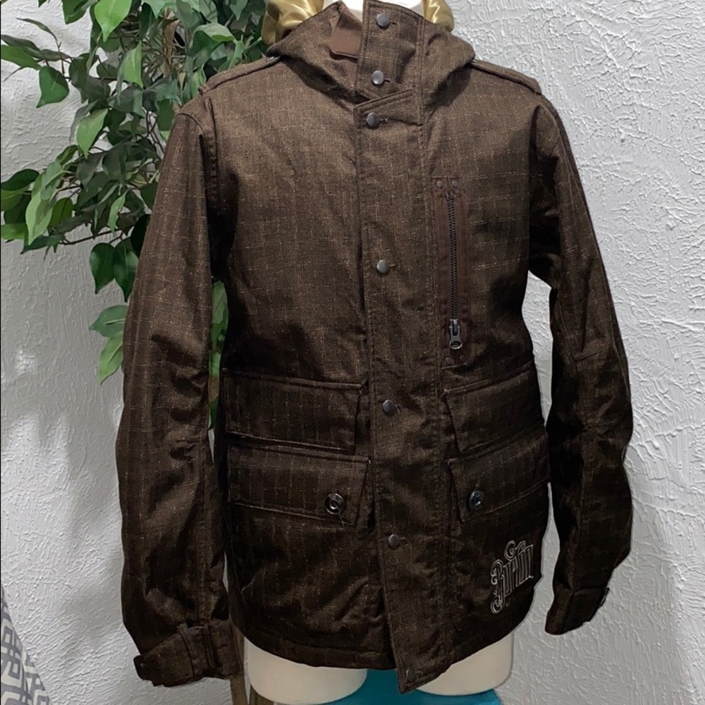 Burton Brown Dry Ride Ski Coat Size Medium